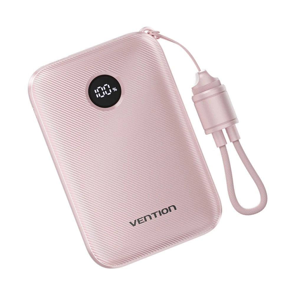 Vention Powerbank 10000mAh 2x USB-C 1x USB-A 22.5W Pink
