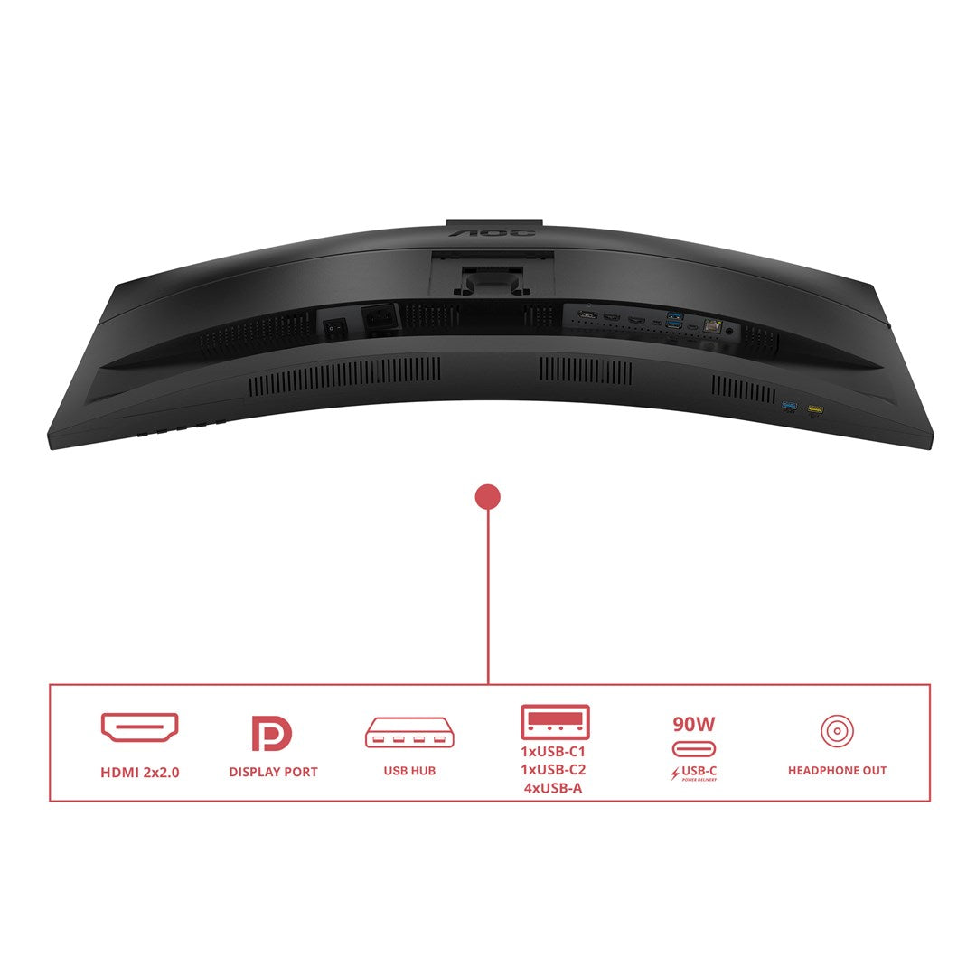 AOC CU34E4CW/75 Computer Monitor 34" 3440 x 1440 Black