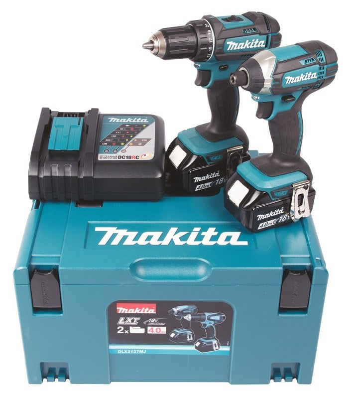 Makita Cordless Drill Set  18V  DLX2127MJ