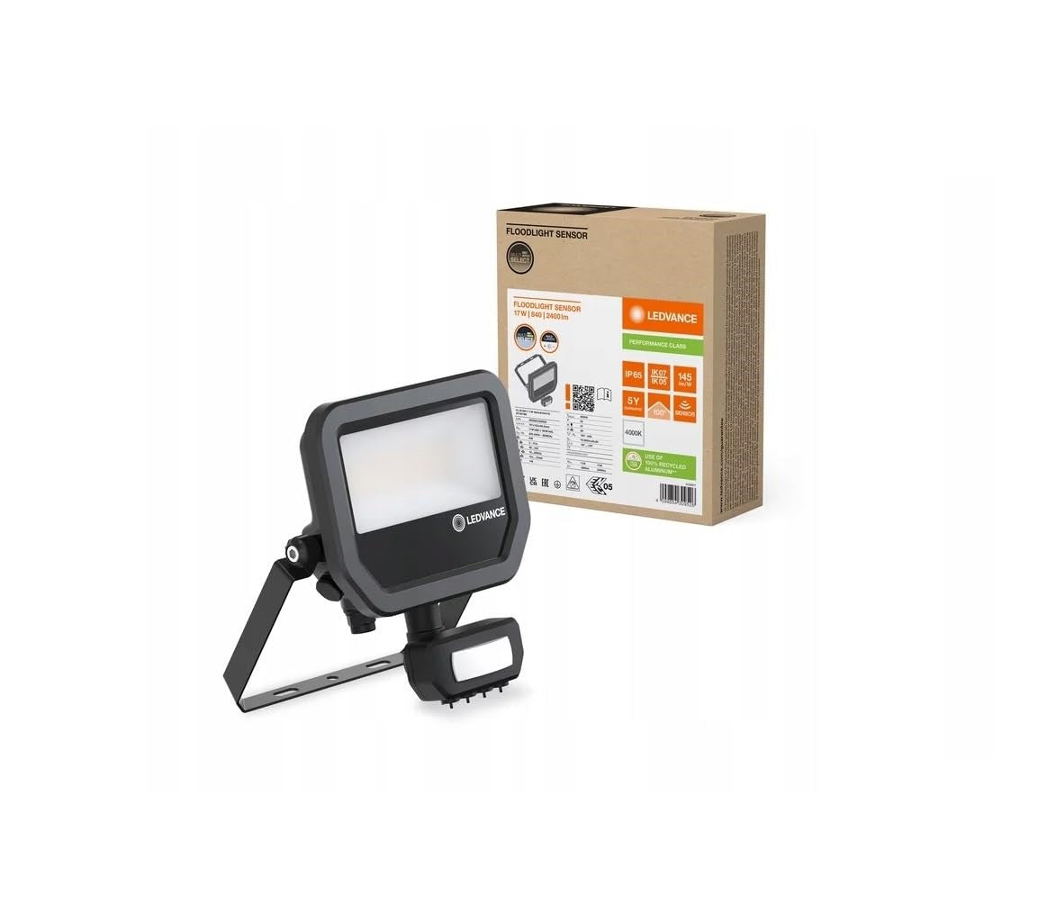 Ledvance 17W Floodlight Sensor IP65 415x183x485mm O4099854309526