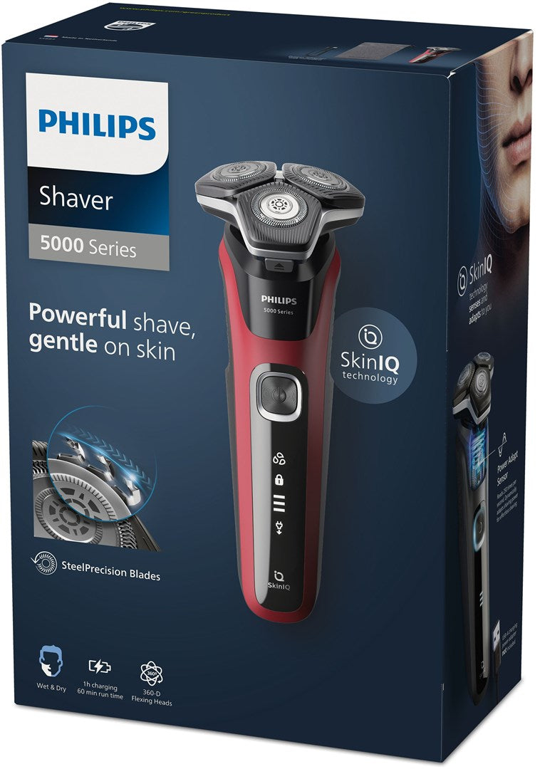 Philips S5883/10 Wet & Dry Shaver - Rechargeable - Red