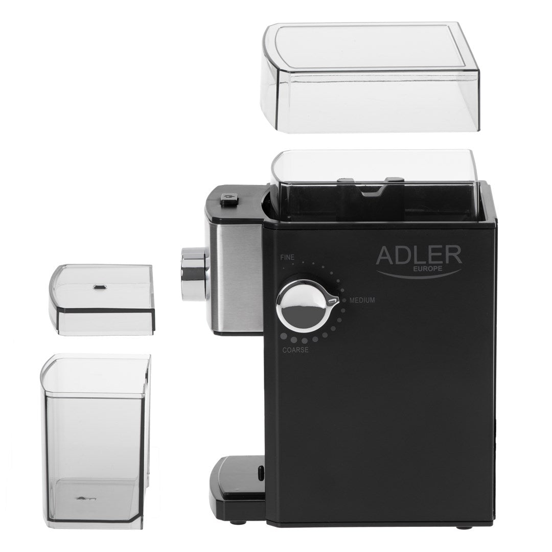 Adler AD 4448 Burr Coffee Grinder - 300 W - Black