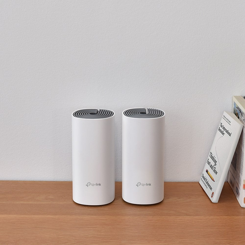 TP-LINK Deco Whole Home Mesh Wi-Fi System DECO E4 (2-Pack) - 1167 Mbit/s