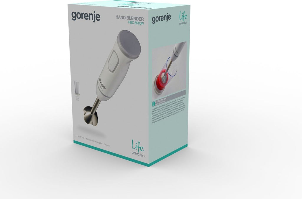 Gorenje Hand Mixer HBC561QW 560 W White Home Appliance - Mixers/ Blenders