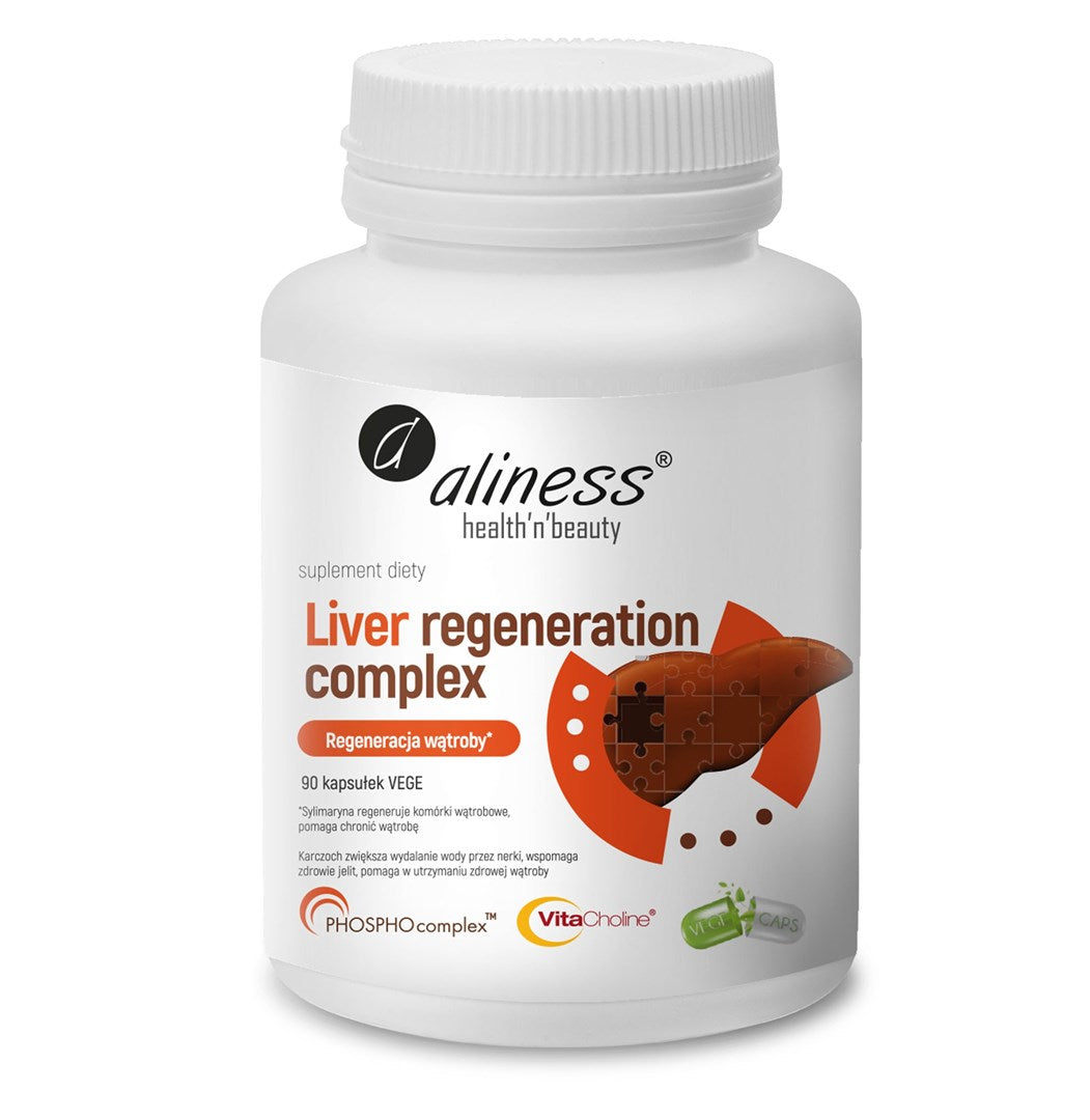 Aliness Liver Regeneration Complex Dietary Supplement 90 Capsules - General Health Support