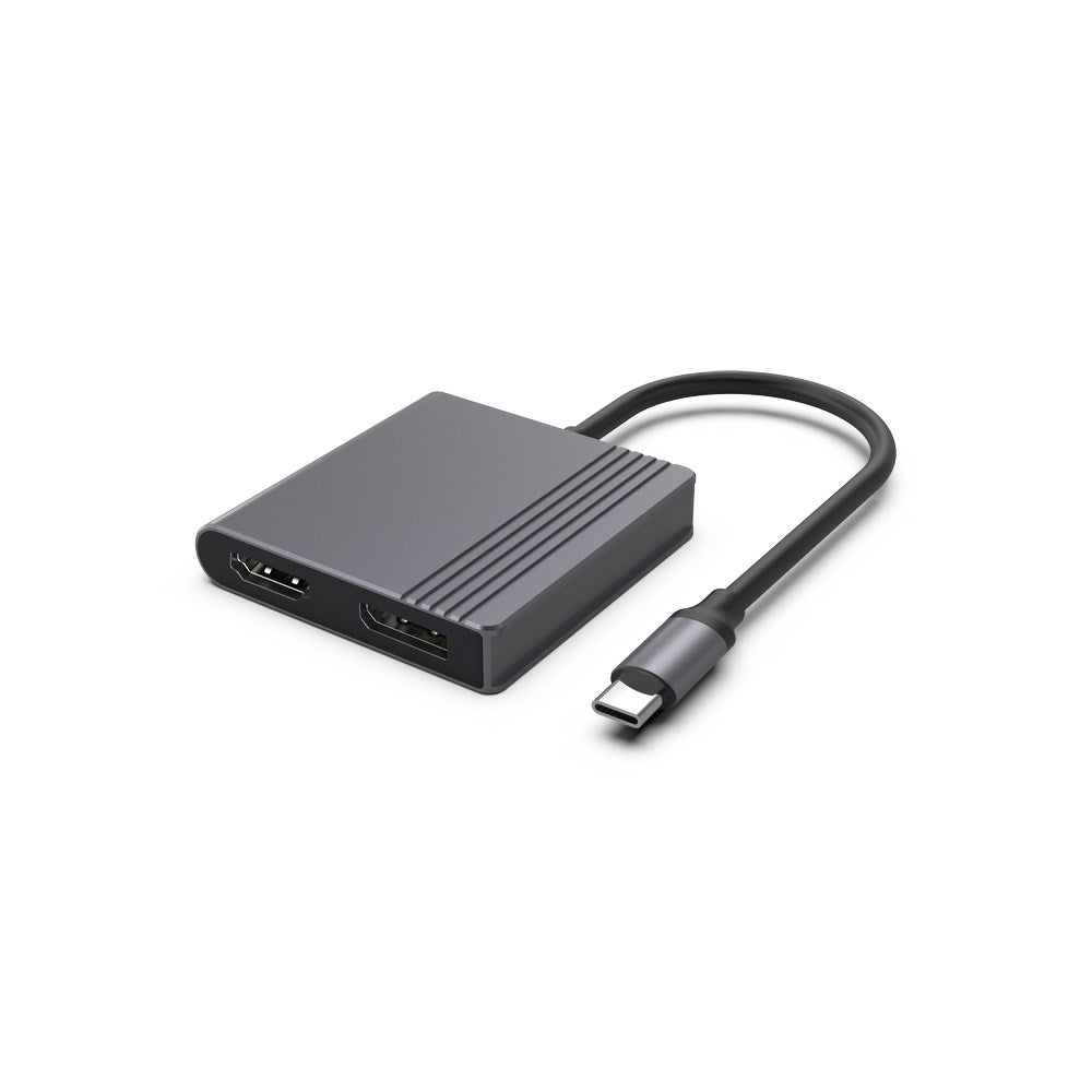 Gembird A-CM-HDMIFDPF-01 USB-C to HDMI + DP Adapter 4K 60Hz Black