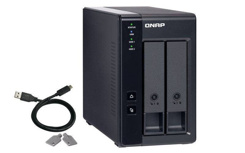 QNAP TR-002 Disk Array - 2 Bay NAS Storage Expansion - TR-002