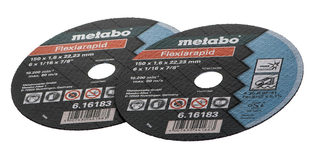 METABO W 18 LTX 150 QUICK Cordless Angle Grinder + metaBOX 165 L Case