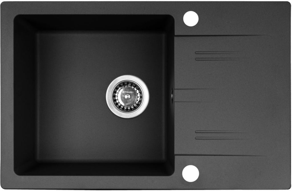 PYRAMIS Sink Granite Single Bowl with Draining Board 680x440x175 mm Model 070 260 611F