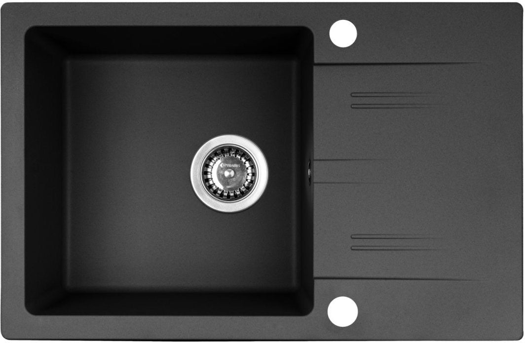 PYRAMIS Sink Granite Single Bowl with Draining Board 680x440x175 mm Model 070 260 611F