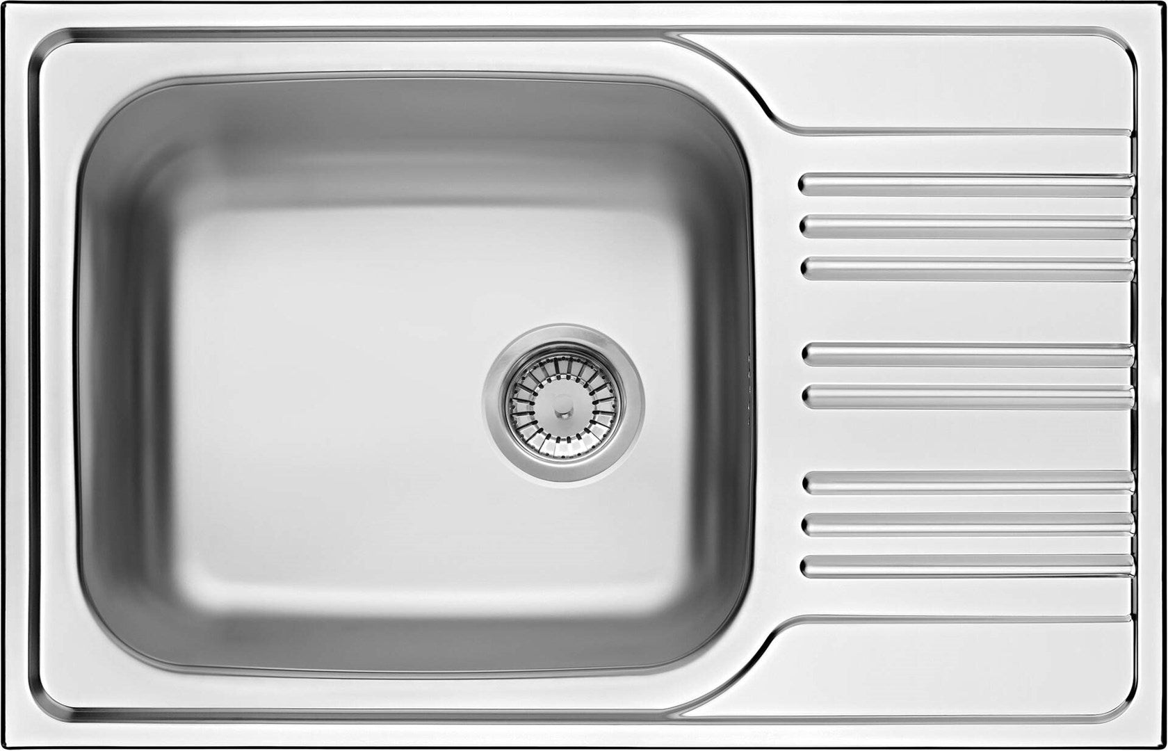 Deante Steel Sink 1-Bowl with Drainer