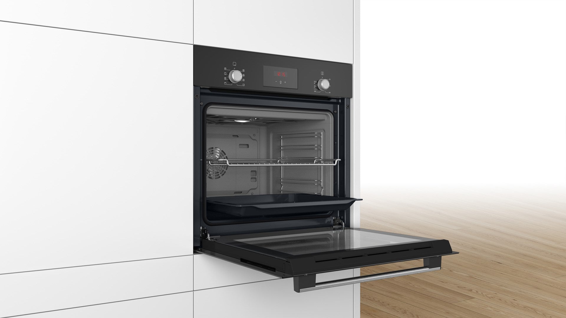 Bosch Serie 2 HBF153BB0 Oven 66 L 3300 W - Black