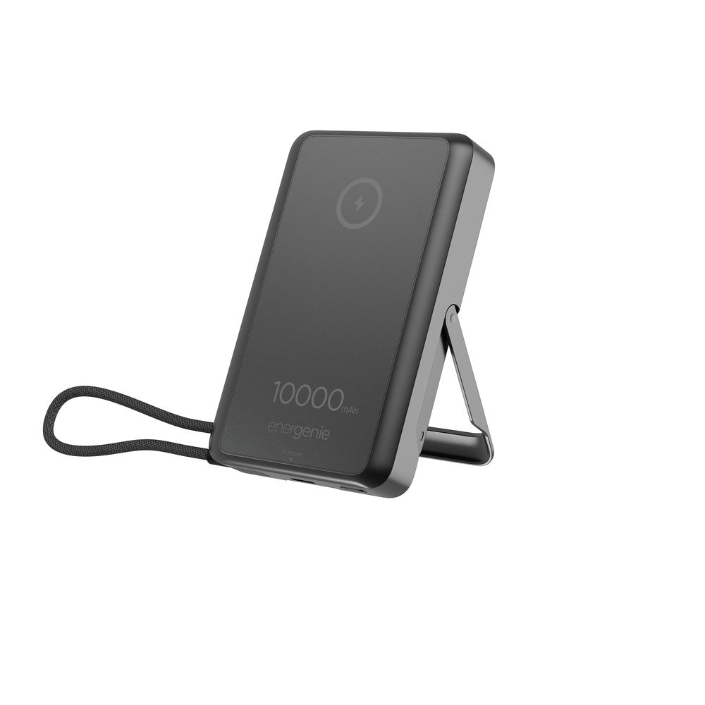 Gembird PB10-WPC15MS-01 Magnetic wireless powerbank with integrated stand  15W  10000 mAh  black