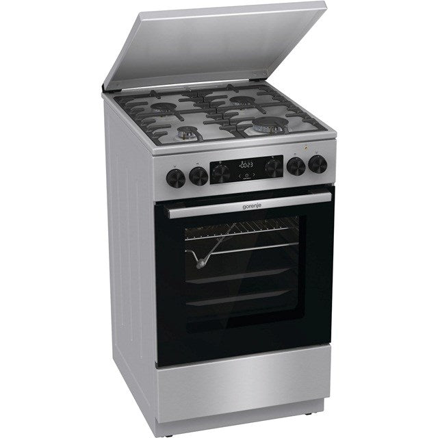 Gorenje GKS5C71XF Freestanding Cooker with Oven Silver