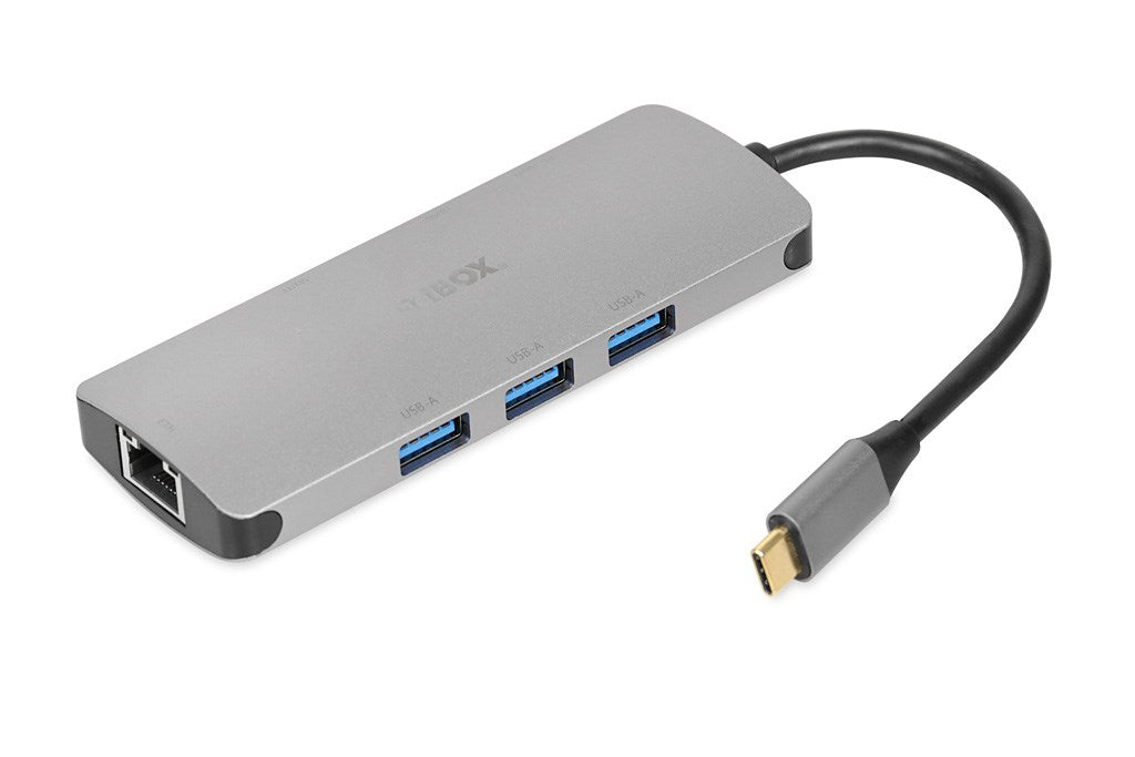 iBox IUH3RJ4K USB Type-C Hub, Silver, 90 g, Model IUH3RJ4K