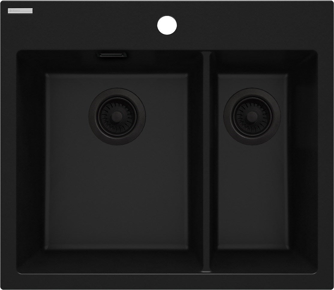 1.5-Bowl Granite Sink 600x520mm