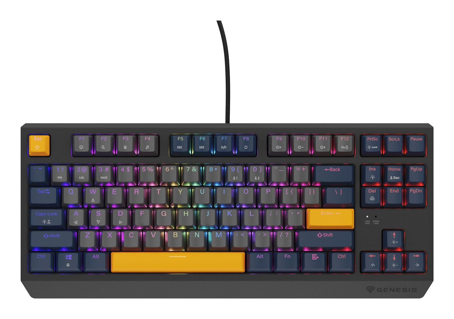 GENESIS Thor 230 TKL Keyboard Gaming USB QWERTY English Blue