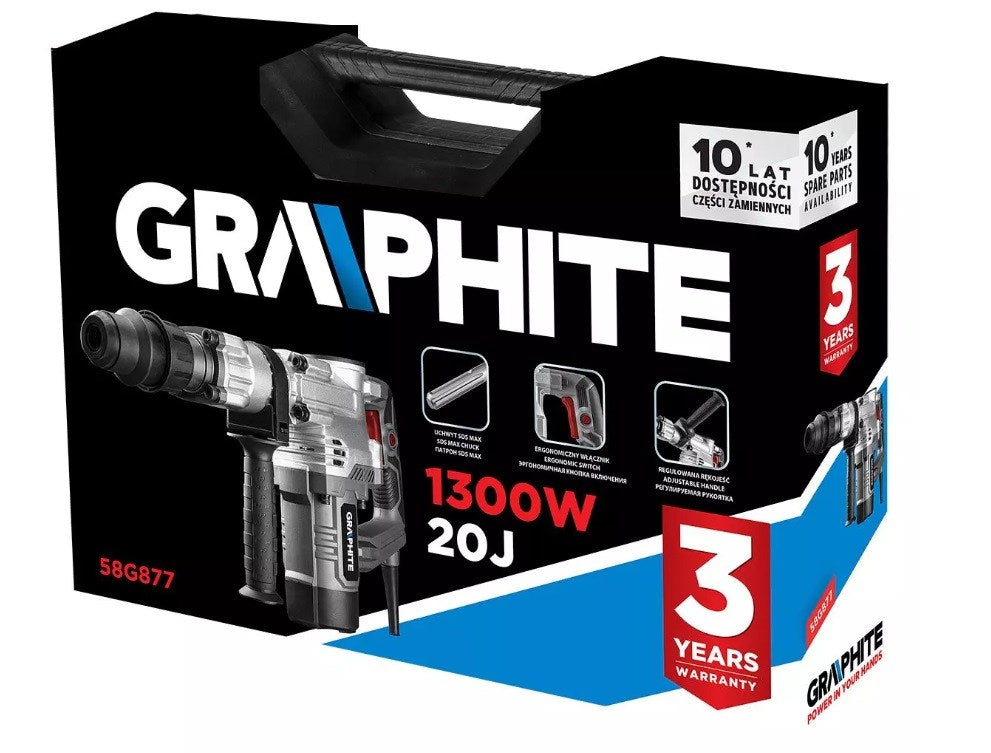 Graphite 58G877 Demolition Hammer SDS Max 1300 W