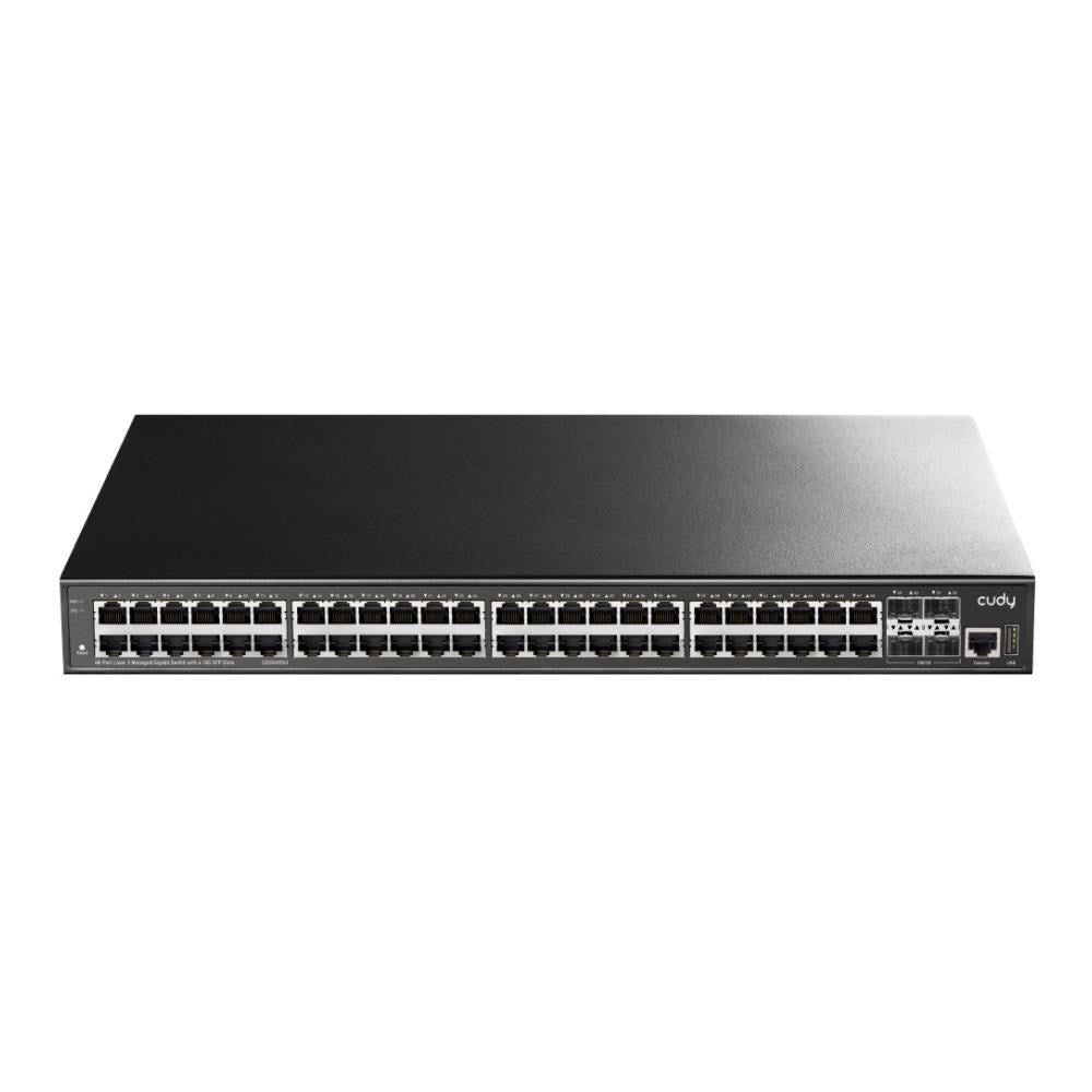 Cudy Managed L3 Network Switch GS5048S4 Gigabit Ethernet (10/100/1000) Black