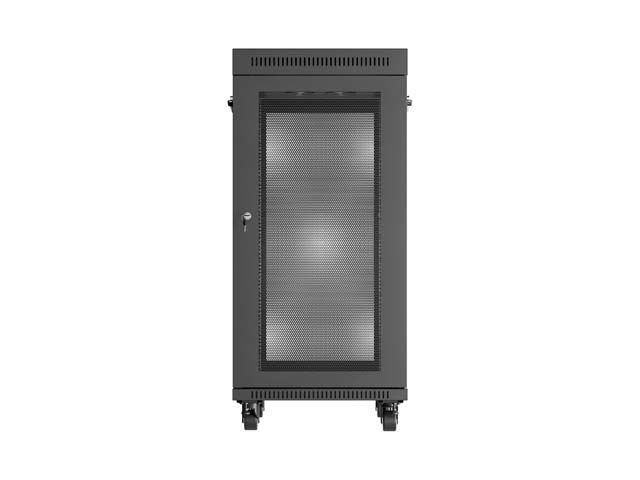 Lanberg Rack Installation Cabinet 24U 600x800 Black Perforated Door