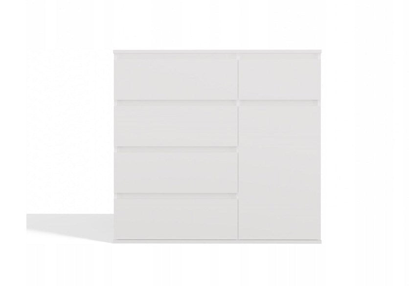 MALWA Chest of Drawers 1D5S White Modern