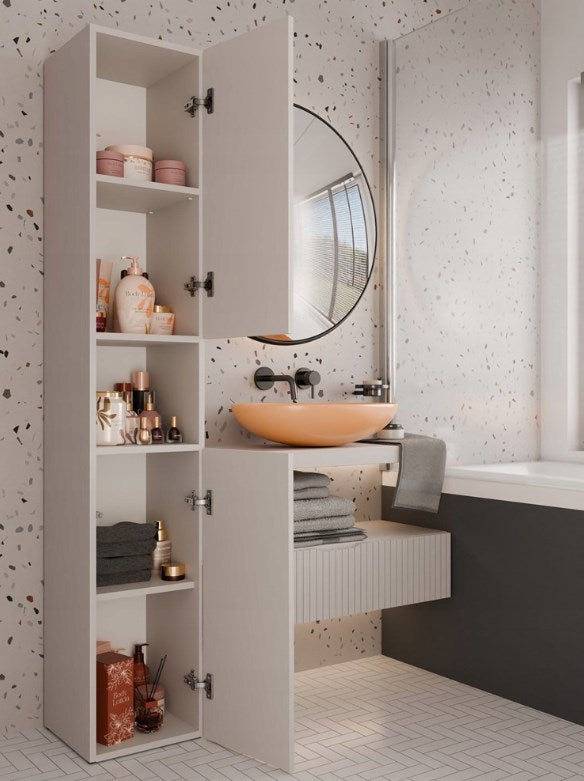 NEL BATHROOM POLE IN CASHMERE COLOUR