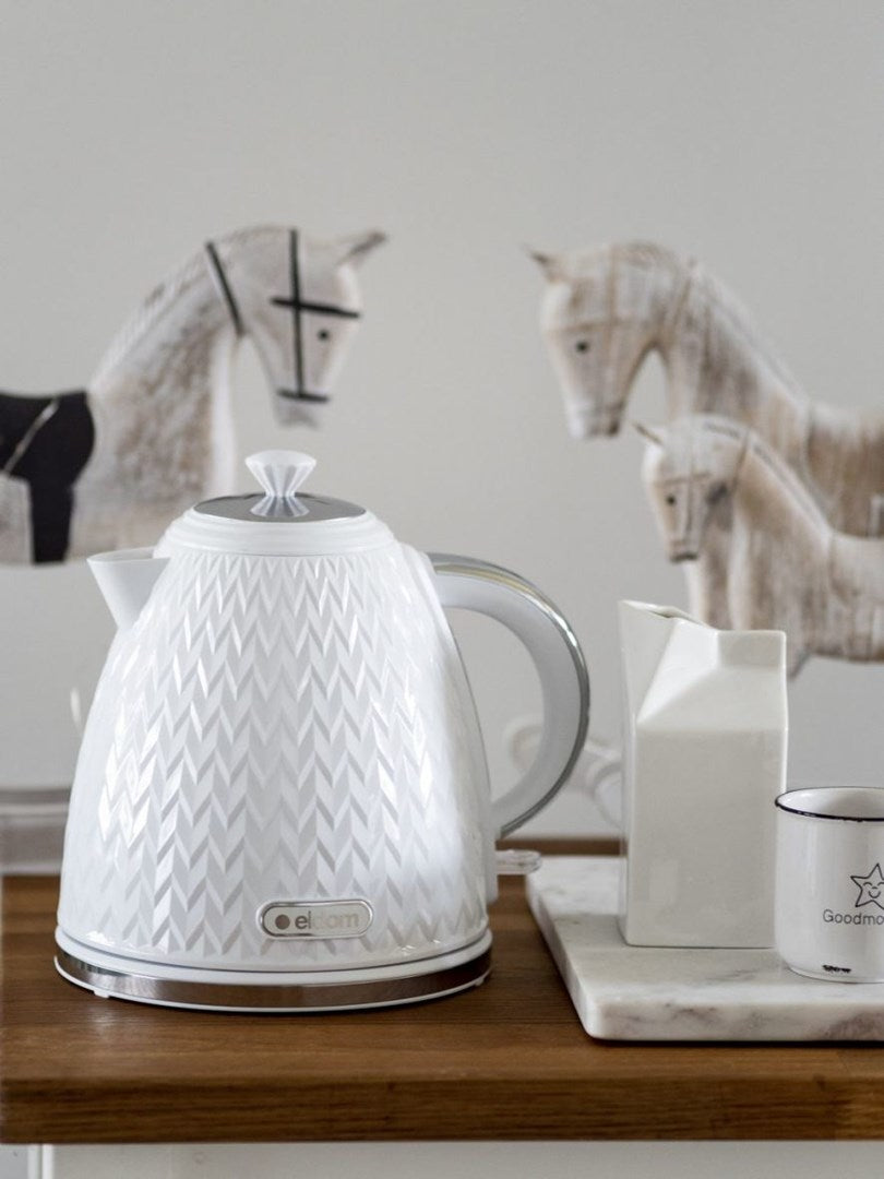 ELDOM Electric Kettle 1.7L 2000W White C265B NELA