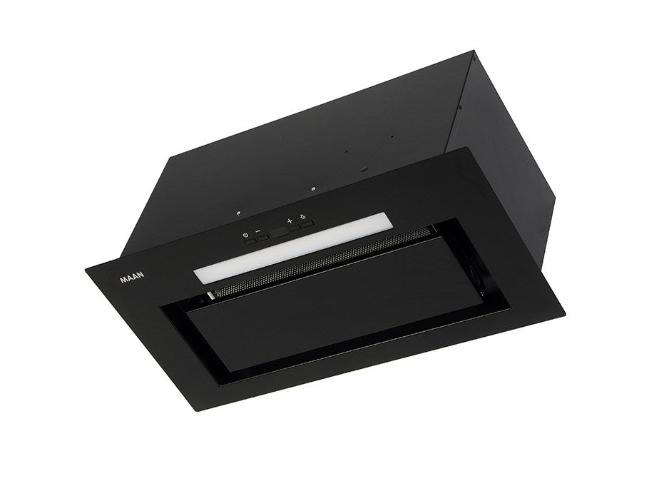 Built-in under-cabinet kitchen hood  MAAN Ares M 60 soft touch 570 m3/h  Black