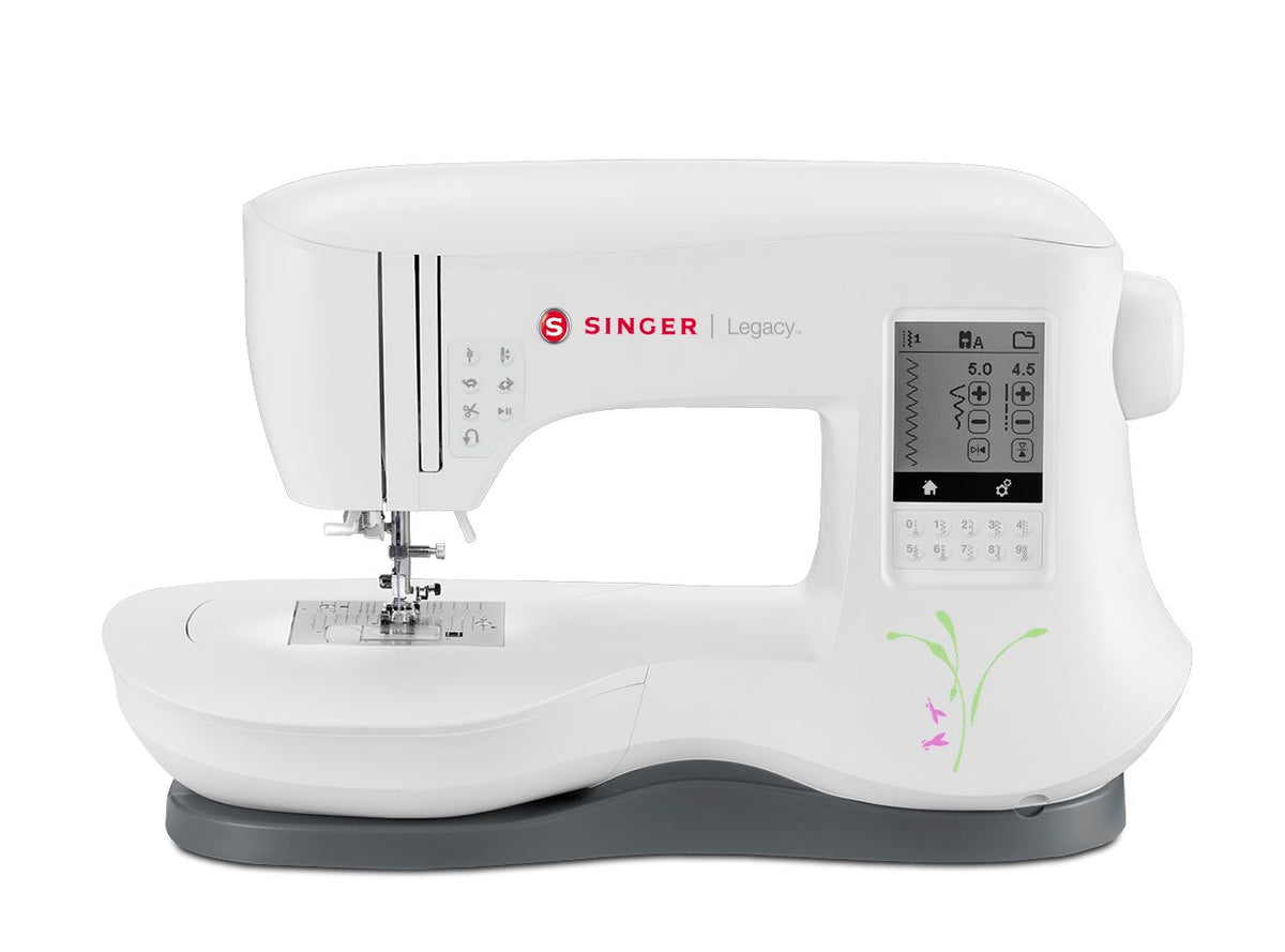 Singer Sewing Machine Legacy 440C, 200 Stitch Patterns, LCD Display, 800 SPM, White
