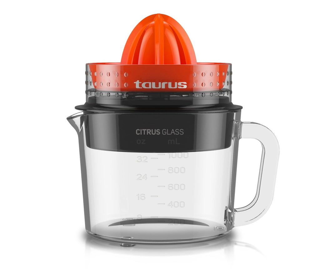Taurus Citrus Glass electric citrus press 1 L 30 W Black  Red  Transparent