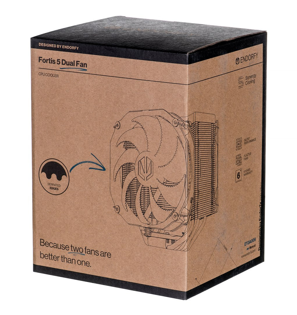 Endorfy Fortis 5 Dual Fan CPU Cooler 14/12 cm Black