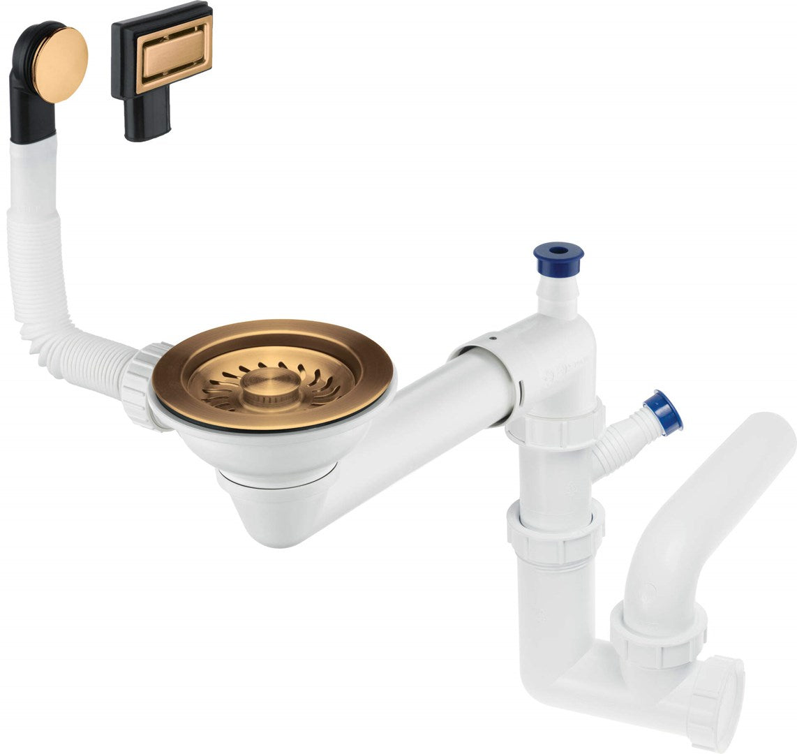 Deante 1-Bowl Sink Waste Space-Saver Trap
