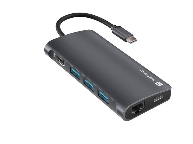 NATEC USB Hub 8in1 USB-C 5 Gbit/s HDMI 4K Model NMP-2162