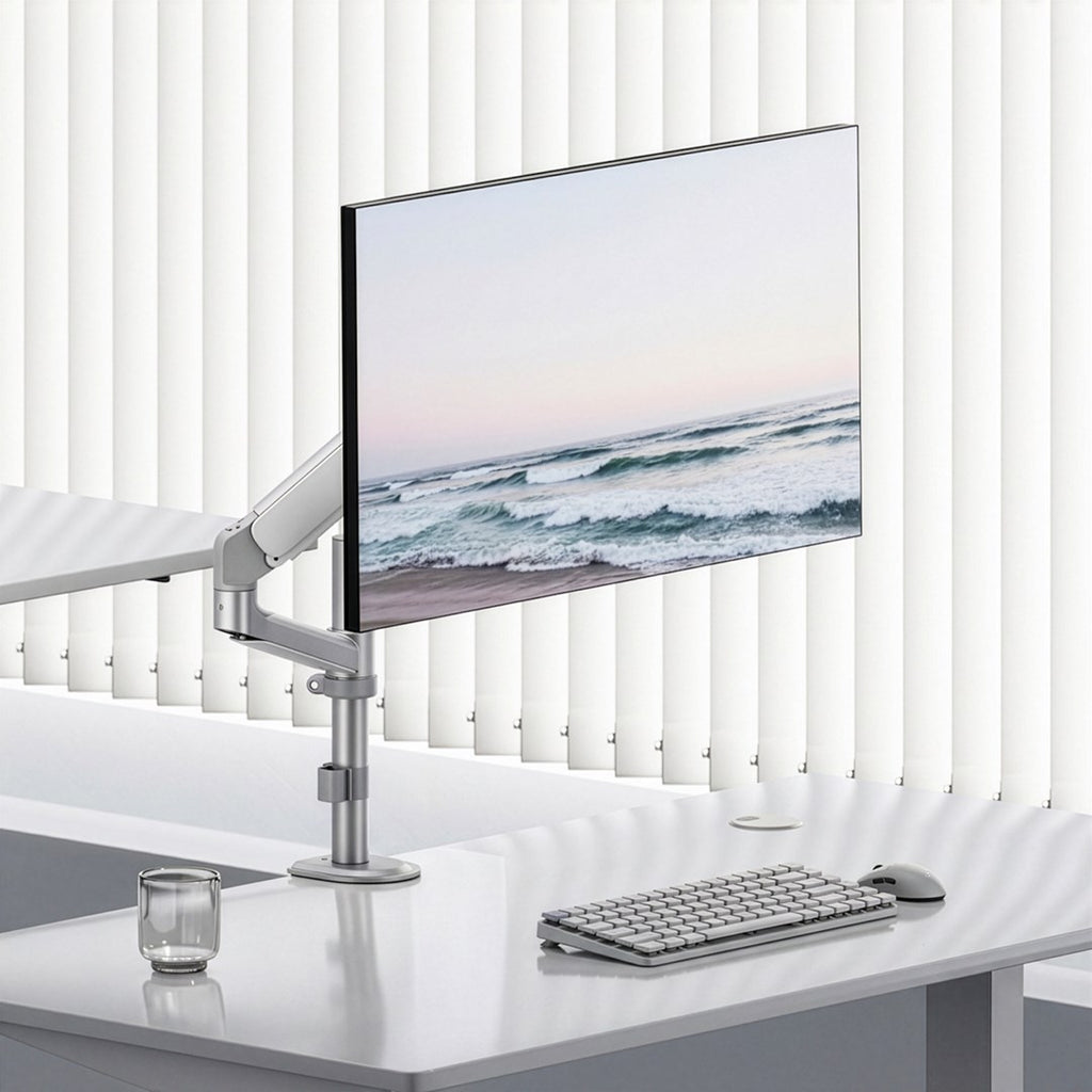 ergo office Gas Spring Monitor Mount for 17" to 32" Screens, Max Weight 10 kg, ER-691 W