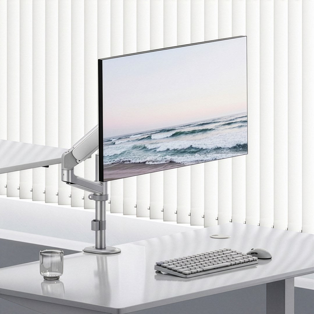 ergo office Gas Spring Monitor Mount for 17" to 32" Screens, Max Weight 10 kg, ER-691 W