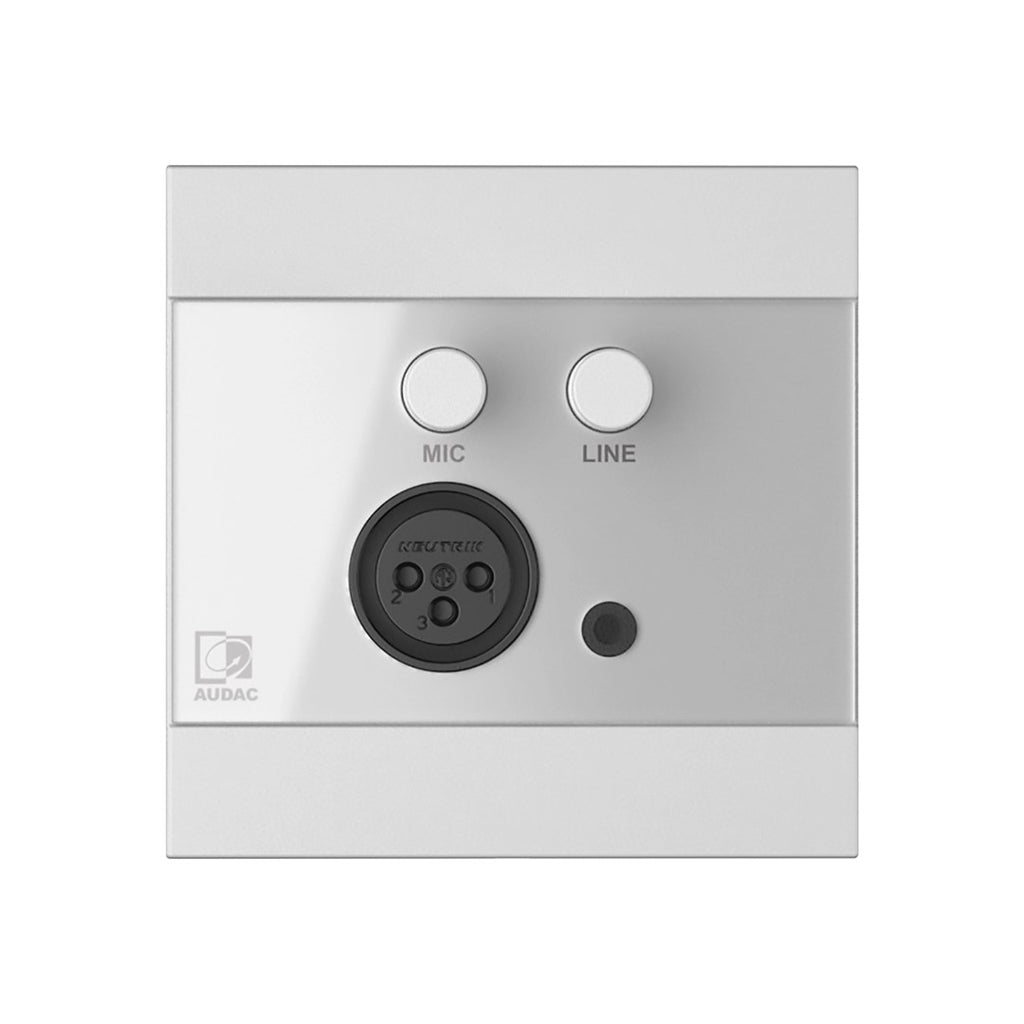 AUDAC Wall Module WP205/W XLR Mic + 3.5 mm Jack