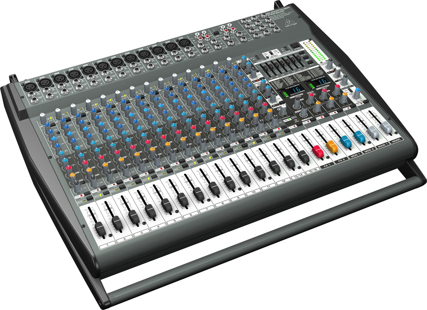 BEHRINGER PMP6000 20-Channel Audio Mixer - Black Chassis, 10Hz-200kHz Response 20-Kanal