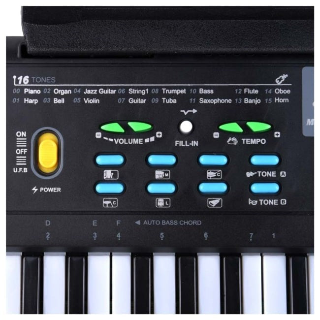 SUPRIMO 605 UFB Keyboard with Microphone for Children