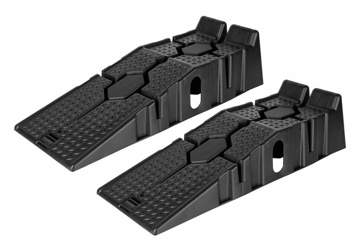 AWTOOLS Set of Two Plastic Car Ramps, Dimensions 1450x710x610 mm, Model AW19812