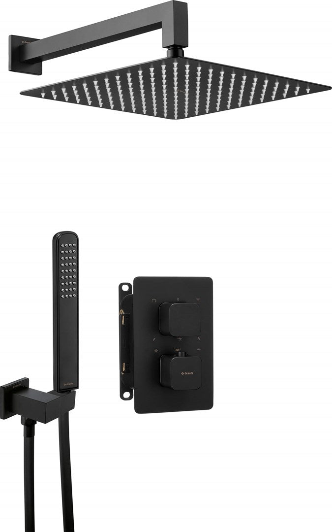 Concealed shower set with thermostatic BOX