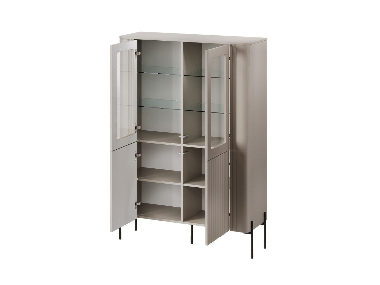 Cama VERA Display Cabinet 110x40x160 Matt Cashmere