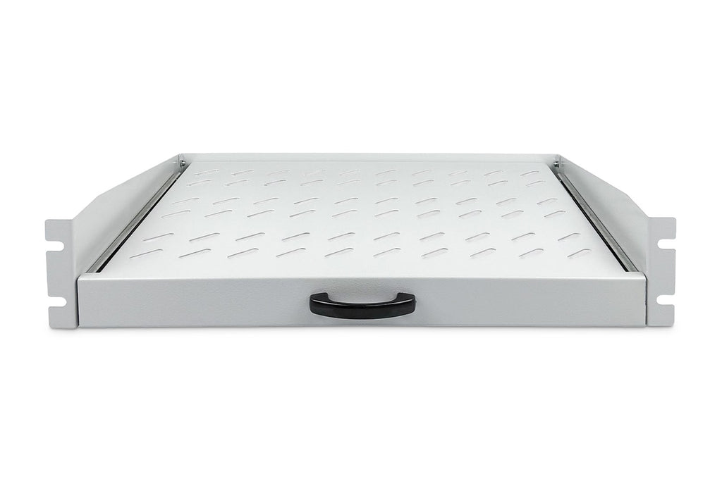 DIGITUS Professional - Rack Shelf - Grey-White RAL 7035 - 2U - 48.3 cm (19")