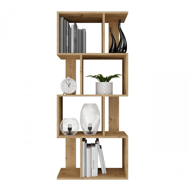 Fiesta 4P Shelving Unit in Artisan Oak - 59.5x30x140 cm