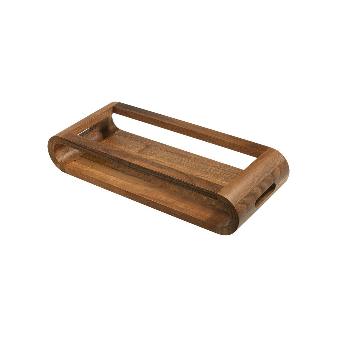 ARTELEGNO VASD Double-sided Walnut Wood Tray - 37 cm