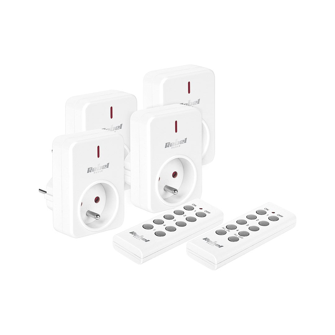 KEMOT Mains Socket Remote Controlled URZ3471 - 562 g - 111x211x66mm