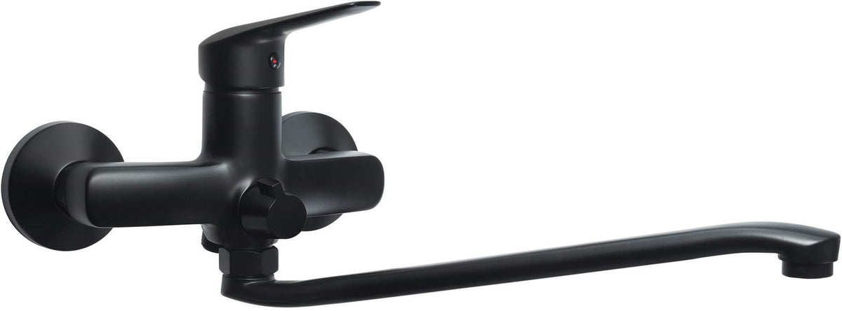 Deante Wall-mounted Bathtub Faucet 35mm Ceramic Black with Hose Connection
