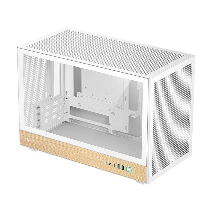 DEEPCOOL CH260 WOOD Micro Tower Case for micro ATX/Mini-ITX, R-CH260-WHNWM0-G-1