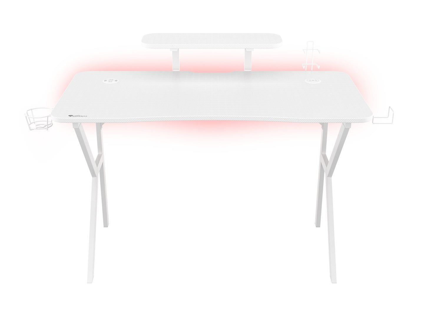 Genesis Gaming Desk HOLM 320 RGB White 120 cm x 75 cm