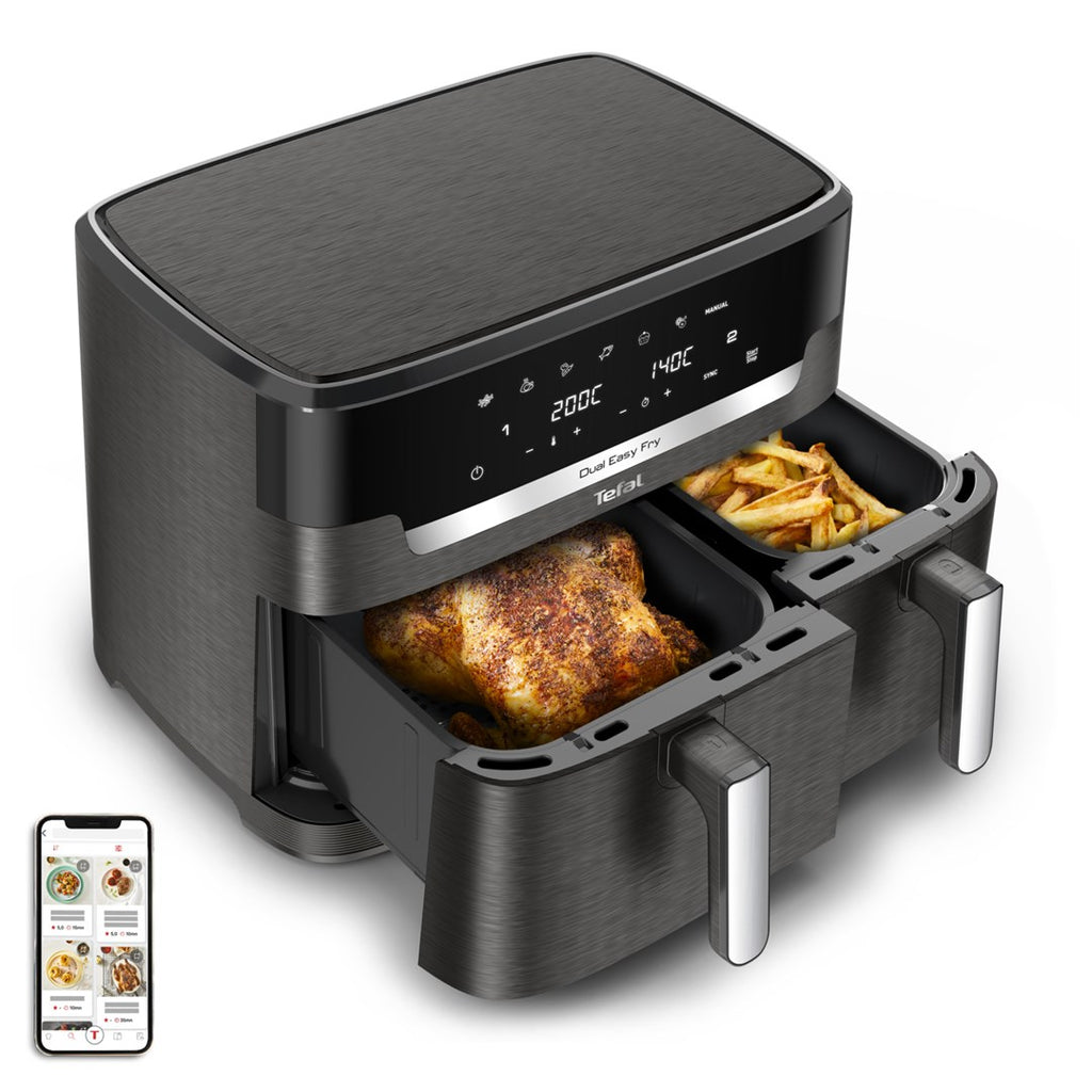 Tefal Easy Fry Dual XXL EY942HE0 Hot Air Fryer 11 L 2020W Grey