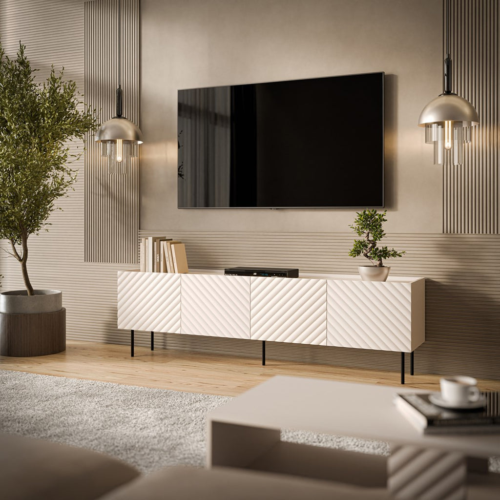 Cama LUCCA 4D TV Cabinet 200x40x59 Cashmere